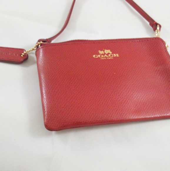 Coach Red Leather Wristlet - Picture 6 of 6